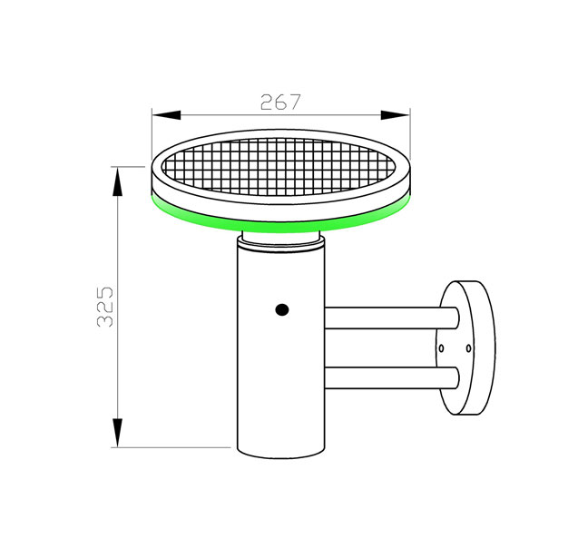 Solar Wall Light - 4.5W Solar Wall Light