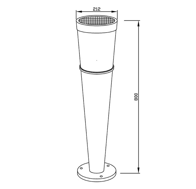 Solar Lawn Light - 2W Solar Lawn Light