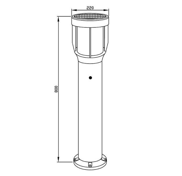 Solar Lawn Light - 2W Solar Lawn Light