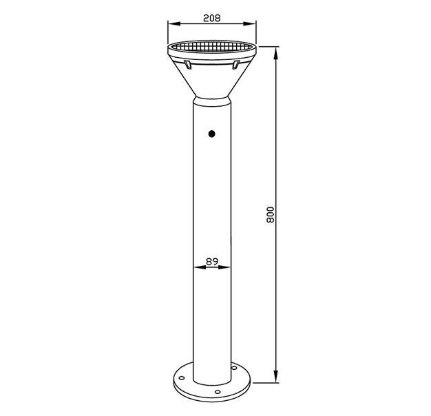 Solar Lawn Light - 2W Solar Lawn Light