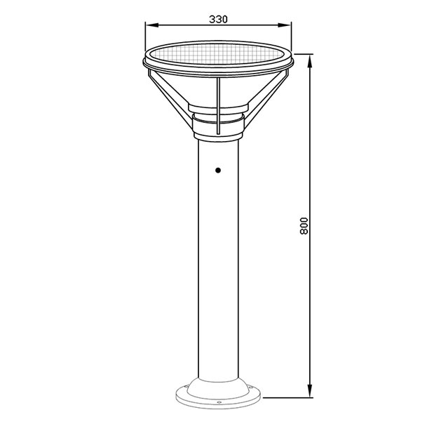 Solar Lawn Light - 6W Solar Lawn Light