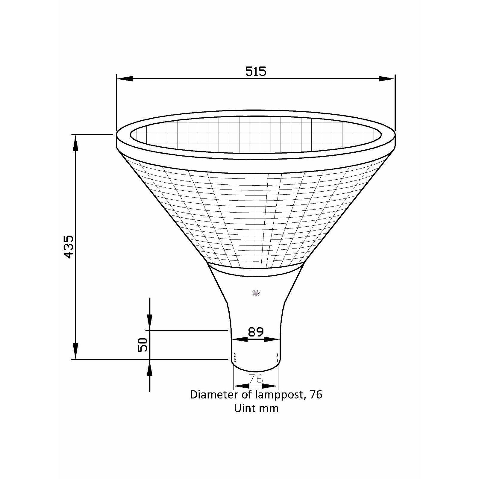 Solar Garden Light - 12W Solar Garden Light