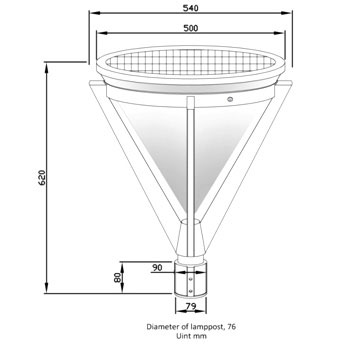 Solar Garden Light - 12W Solar Garden Light