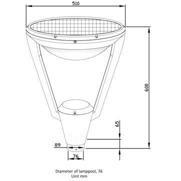 Solar Garden Light - 12W Solar Garden Light