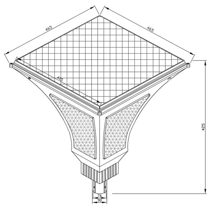 Solar Garden Light - 12W Solar Garden Light